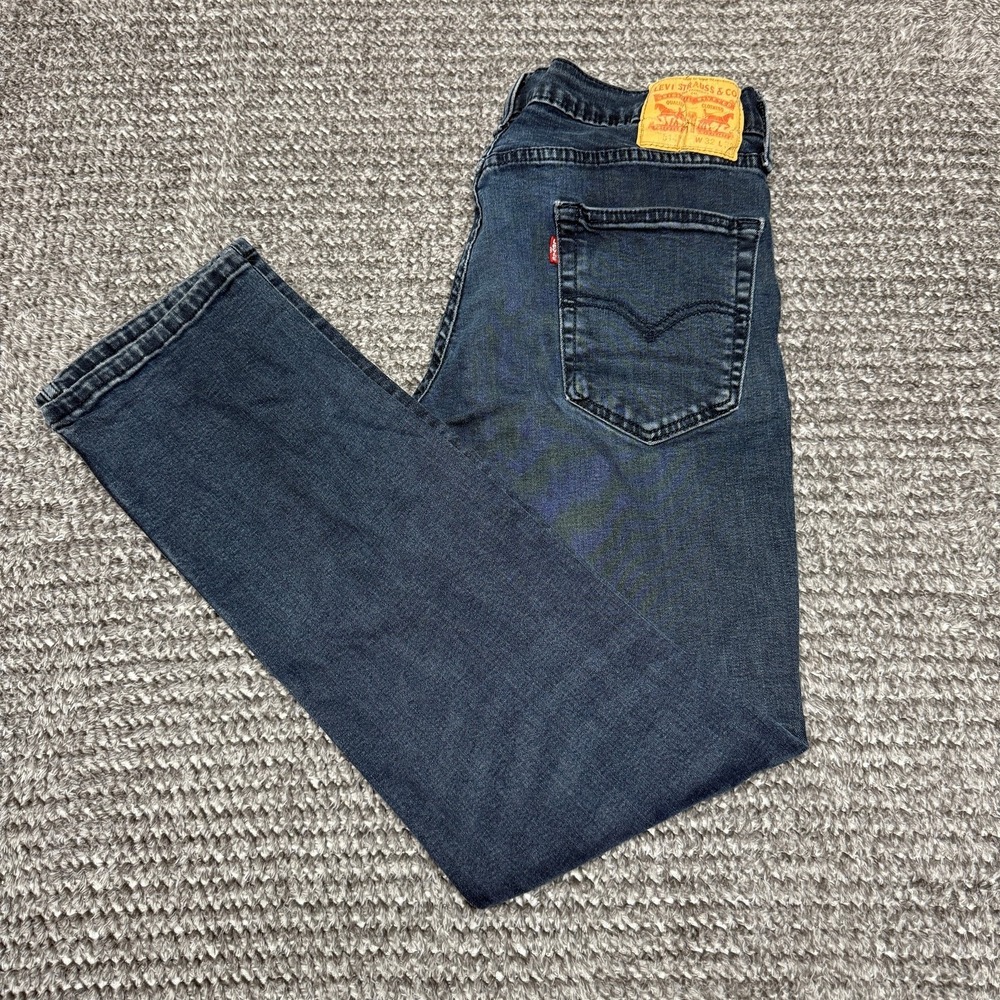 Levis Mens 541 Athletic‎ Taper Jeans W32 L32 Dark Wash Blue Denim